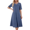 image:imageLYANER Womens Hollow Out Casual DressDark Blue
