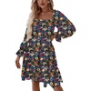 Black Floral Print