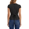 image:imageLYANER Womens Polka Dots Casual Blouse TopsBlack
