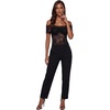 image:imageLYANER Womens Sheer Floral Lace Y2k BlouseBlack