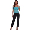 image:imageLYANER Womens Sheer Floral Lace Y2k BlouseLake Blue