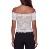 image:imageLYANER Womens Sheer Floral Lace Y2k BlouseWhite