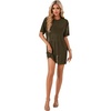 image:imageLYANER Womens Sheer Mesh Sexy Blouse TopsArmy Green