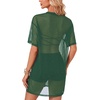 image:imageLYANER Womens Sheer Mesh Sexy Blouse TopsSolid Green