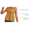 image:imageLYANER Womens Tie Shoulder Cute Cami BlouseGinger