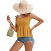 image:imageLYANER Womens Tie Shoulder Cute Cami BlouseGinger