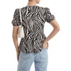 image:imageLYANER Womens Button Down V Neck Peplum TopsBeige