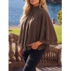 image:imageLYANER Womens Chiffon Ruffle Layered Flowy BlouseDark Brown