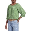 image:imageLYANER Womens Floral Print Boho Blouse TopsGreen