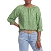 image:imageLYANER Womens Floral Print Boho Blouse TopsGreen