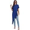 image:imageLYANER Womens Irregular Hem Dressy TopRoyal Blue