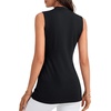 image:imageLYANER Womens Mock Neck Tank Top Black Medium