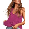 image:imageLYANER Womens V Neck Casual Tank TopRose