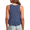 image:imageLYANER Womens V Neck Casual Tank TopSolid Navy