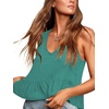 image:imageLYANER Womens V Neck Casual Tank TopTeal