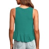 image:imageLYANER Womens V Neck Casual Tank TopTeal