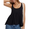 image:imageLYANER Womens U Neck Sleeveless Tank TopsBlack