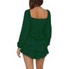 image:imageLYANER Womens Lantern Long Sleeve JumpsuitGreen