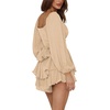 image:imageLYANER Womens Lantern Long Sleeve JumpsuitKhaki