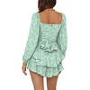 image:imageLYANER Womens Lantern Long Sleeve JumpsuitLight Green Printed