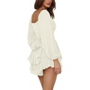 image:imageLYANER Womens Lantern Long Sleeve JumpsuitSolid Apricot