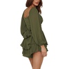 image:imageLYANER Womens Lantern Long Sleeve JumpsuitSolid Army Green