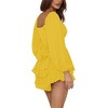 image:imageLYANER Womens Lantern Long Sleeve JumpsuitYellow