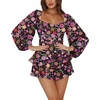 Dark Pink Printed