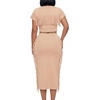 image:imageLYANER Womens Fringe Casual 2 Piece OutfitsChampagne