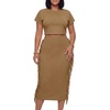 image:imageLYANER Womens Fringe Casual 2 Piece OutfitsDark Khaki