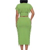 image:imageLYANER Womens Fringe Casual 2 Piece OutfitsGrass Green