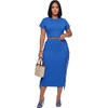 image:imageLYANER Womens Fringe Casual 2 Piece OutfitsLight Royal Blue