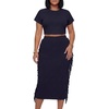 image:imageLYANER Womens Fringe Casual 2 Piece OutfitsNavy Blue